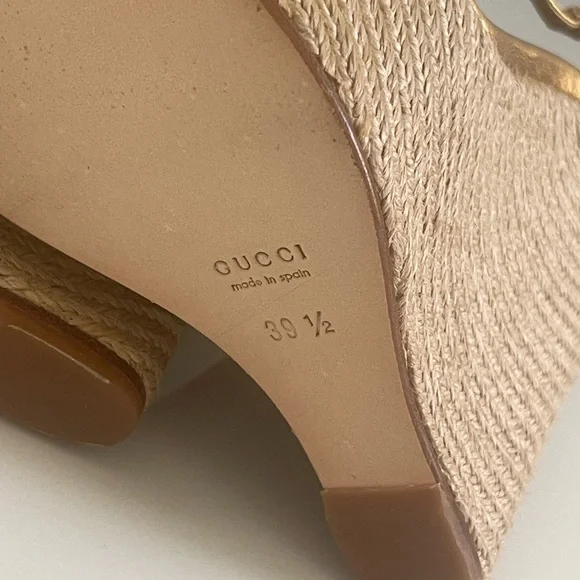 NEW AUTHENTIC GUCCI SWAROVSKI WEDGES - Picture 16 of 17